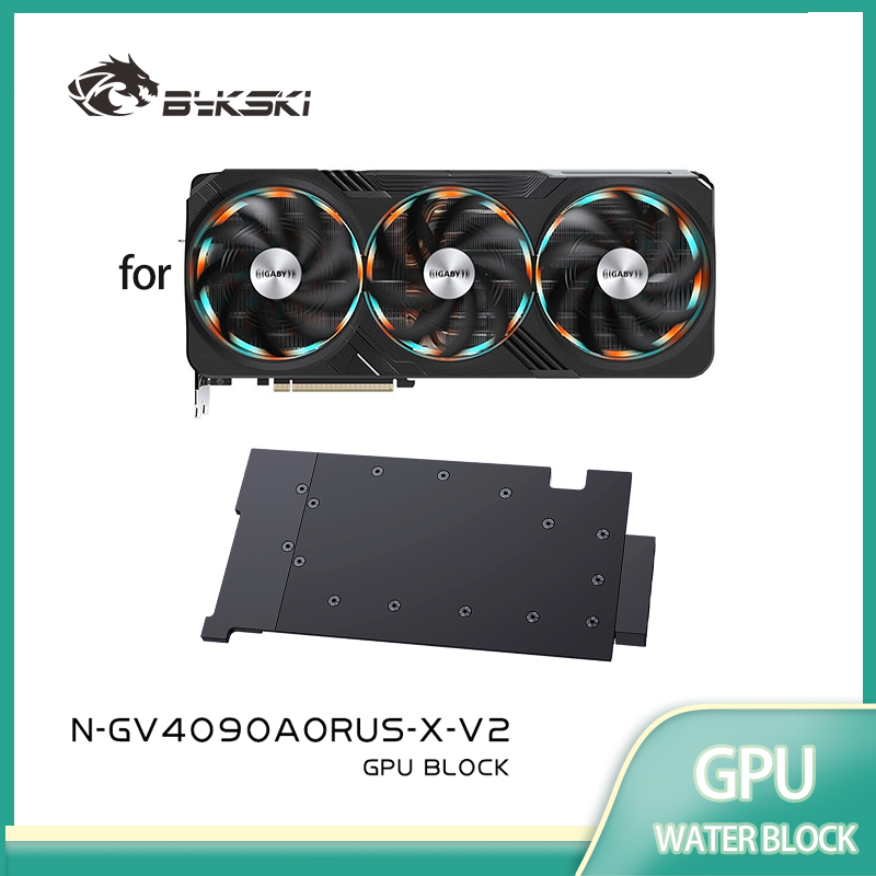 Rtx 4090 Water Block Full Cover - Водоблок Bykski для видеокарты Gigabyte GeForce